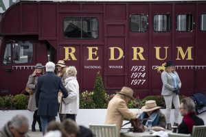 Red Rum's horse box at Aintree