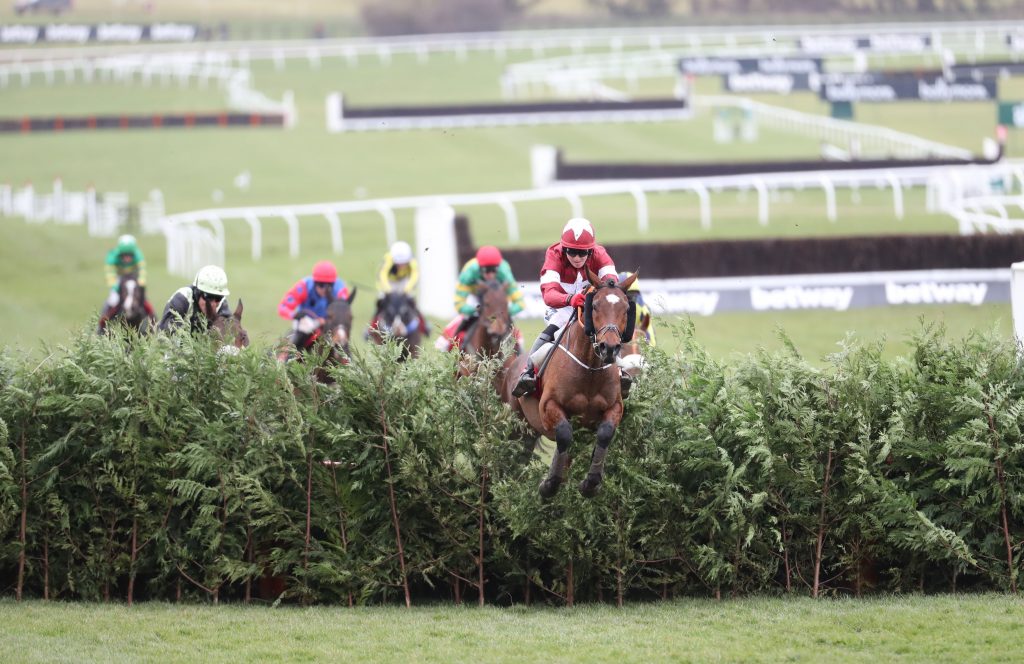 Tiger Roll winning the Cross Country Chase at Cheltenham 2018