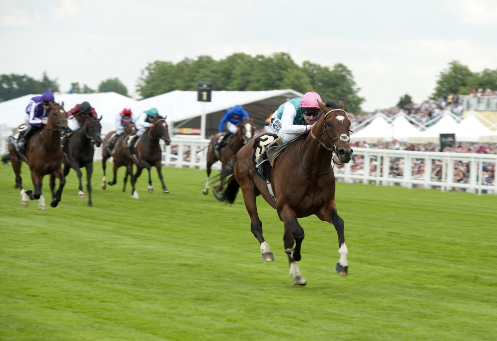 Frankel winning the Queen Anne Stakes at Royal Ascot 2012