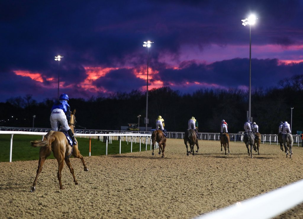 A sunset at Newcastle racecourse on 22/3/19