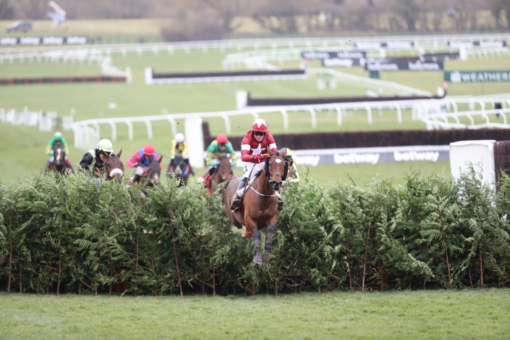 Tiger Roll winning the 2018 Cross Country Chase at Cheltenham